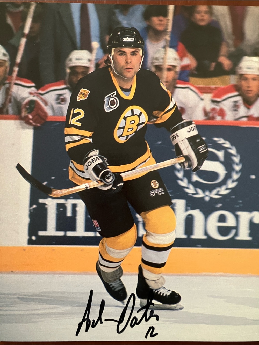 Boston Bruins Adam Oates Signed 8x10” Photo
